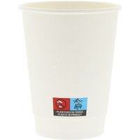 12oz Recyclable Single Wall White Cup