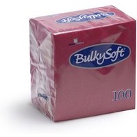Bulkysoft 33x33cm Burgundy 2ply 4fold Lunch Napkins (20x100)