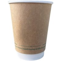 12oz Kraft Greenspirit Aqueous DW Hot Cups (20x25)