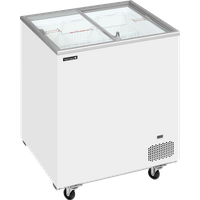 Tefcold IC202SC Chest freezer with flat sliding glass lids