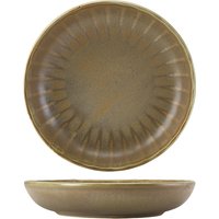 Terra Porcelain Matt Grey Scalloped Coupe Bowl 20.3cm - Pack of 6