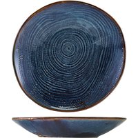 Terra Porcelain Aqua Blue Organic Coupe Bowl 26.5cm - Pack of 6