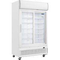 Polar G-Series Upright Display Cooler with Light Box 950Ltr with Sliding Doors