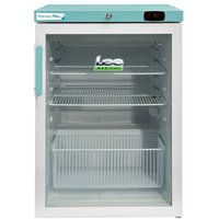 LEC Medical PPGR158BT-UK Glass Single Door Pharmacy Plus Bluetooth Enabled Countertop Refrigerator, 158 Litres