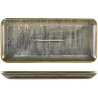 Terra Porcelain Matt Grey Narrow Rectangular Platter 31 x 14cm - Pack of 6