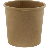 8oz Brown Kraft Soup Cup & Lid