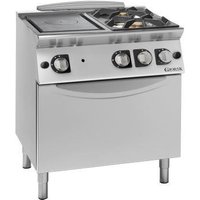 Giorik TG74FTR Medium Duty Gas Solid Top Range + 2 open burners