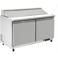 Polar U-Series Double Door Prep Counter Fridge 527Ltr