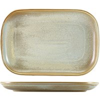 Terra Porcelain Matt Grey Rectangular Plate 29 x 19.5cm - Pack of 6
