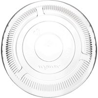 Vegware 96 Series Compostable Cold Cup Flat Lids No Hole 12/16oz (1000 pack)