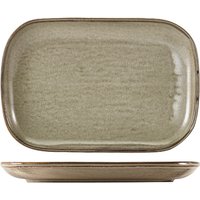 Terra Porcelain Grey Rectangular Plate 34.5 x 23.5cm - Pack of 6