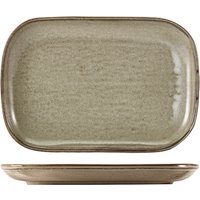Terra Porcelain Grey Rectangular Plate 29 x 19.5cm - Pack of 6