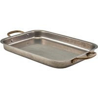 GenWare Vintage Steel Deep Tray 33 x 23.5cm - Pack of 3