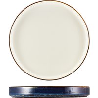 Terra Porcelain Aqua Blue Two Tone Presentation Plate 26cm - Pack of 6