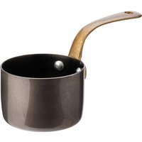 Utopia Vintage Steel Mini Saucepans Black 70mm (6 Pack)
