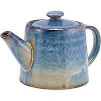 Terra Porcelain Aqua Blue Teapot 50cl/ 17.6oz - Pack of 6