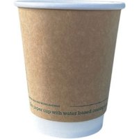 8oz Kraft Greenspirit Aqueous DW Hot Cups (20x25)
