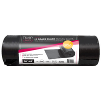 26" x 44" Hi Grade black refuse sacks (8 x 25)