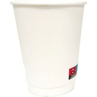 12oz White Matt PE DW Hot Cups (20x25)