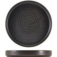 Terra Porcelain Black Presentation Plate 26cm - Pack of 6