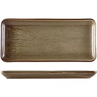 Terra Porcelain Grey Narrow Rectangular Platter 31 x 14cm - Pack of 6