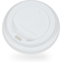 90mm White Hot Cup Lids (12/16oz) (10x100)