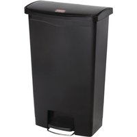 Rubbermaid Slim Jim Pedal Bin Black 68Ltr