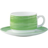 Arcoroc Brush Saucers Green 140mm (48 Pack)
