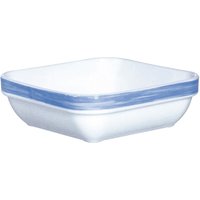 Arcoroc Brush Square Stacking Dishes Blue 110mm (24 Pack)