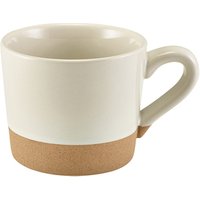 GenWare Kava White Stoneware Coffee Cup 28.5cl/ 10oz - Pack of 6