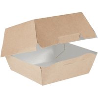 Colpac Compostable Kraft Burger Boxes Small 108mm (250 pack)