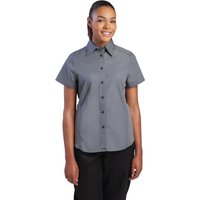 Chef Works Womens Grey Cool Vent Chef Shirt L