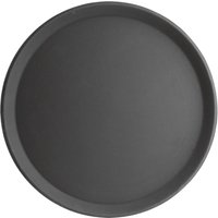 Olympia Kristallon Fibreglass Round Non-Slip Tray Black 406mm