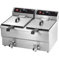 CombiSteel Twin Tank Electric CounterTop Fryer 2x10 Litre