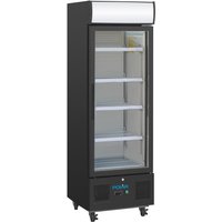 Polar G-Series Upright Display Fridge 218Ltr Black