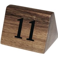 Olympia Acacia Table Number Signs Numbers 11-20