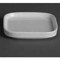 Olympia Whiteware Flat Miniature Dishes 93mm (12 Pack)