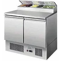 Ice-A-Cool ICE3832GR 2 Door Refrigerated Saladette Prep Counter 300 Litres