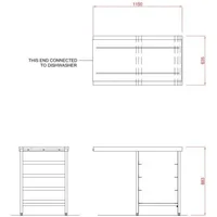 Hobart SCR1150 Outlet Single Rack Table