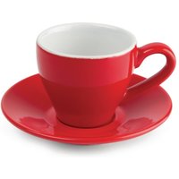 Olympia Cafe Espresso Cup Red - 100ml 3.38fl oz (Box 12)