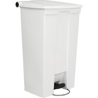 Rubbermaid Step-On Pedal Bin White 87Ltr