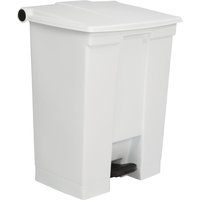Rubbermaid Step-On Pedal Bin White 68Ltr