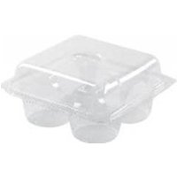4 Cavity Muffin Container (L)320mm (W)204mm (W)51mm