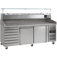 EcoFrost Pizza Prep Counter + Drawers