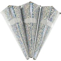 Swantex Silver Holographic Cone Party Poppers (50 pack)