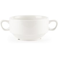 Churchill Whiteware Handled Soup Bowls 398ml (24 Pack)