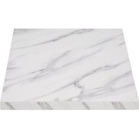 Bolero Pre-Drilled Square Table Top Marble Effect 600mm