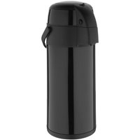 Olympia Pump Action Stainless Steel Double Wall Airpot Black
