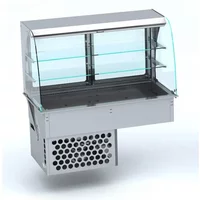 CombiSteel Drop-In Curved Refrigerated Display - ROLL UP 4/1