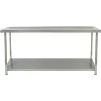 Parry TABW - Stainless Steel Tables With One Undershelf Wall 900 x 1800 x 600